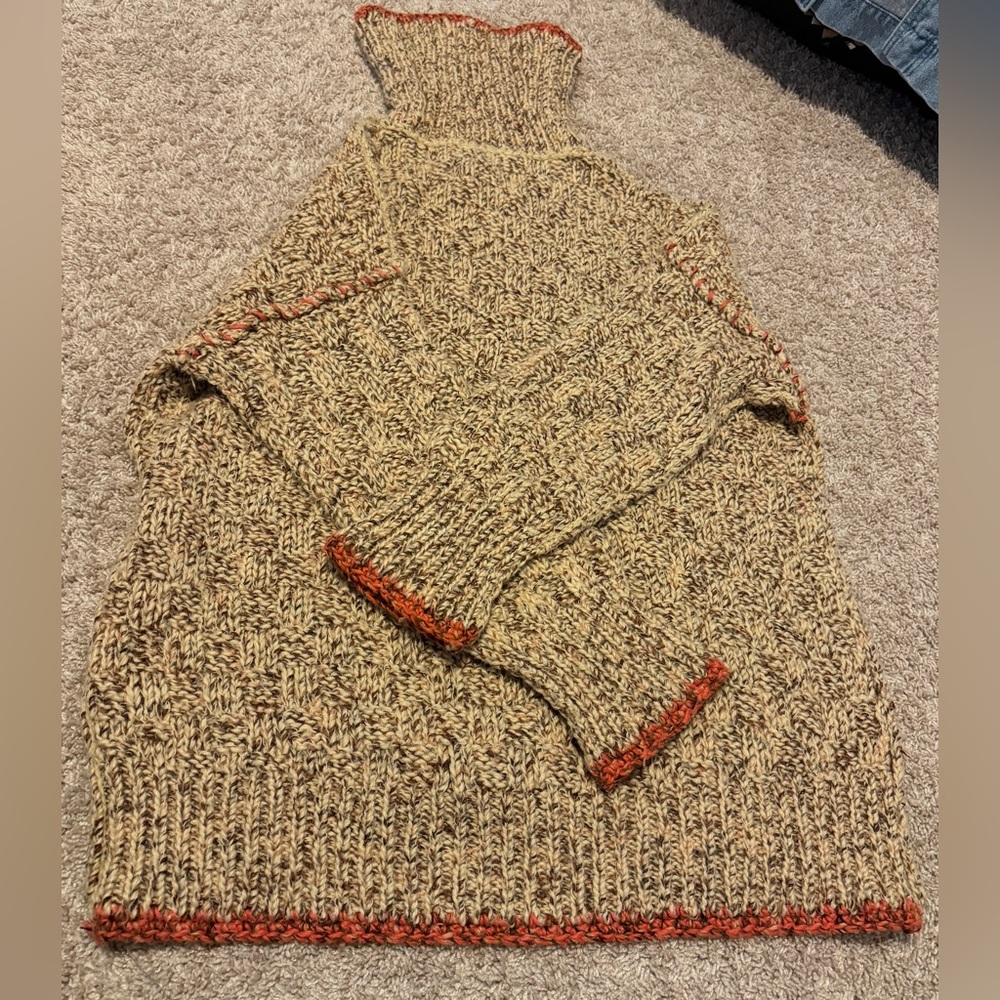 Free People Cream Echo Pullover Sweater Size XS - Picture 14 of 16
